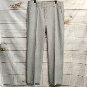 Talbot's Newport Pants, White w/Black Pen Stripes, Size 6